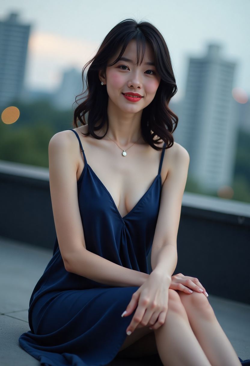 电影中的宫灯和夜景构图